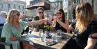 A group of women outside Montpellier Wine Bar