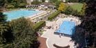 View of both pools at Cheltenham Lido