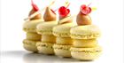 Decorated macarons from Pastry Academy UK