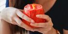 Lady holding a drink