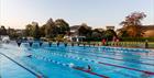 Visitors swimming at Cheltenham Lido © S.L.Legge Photography