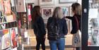 Visitors to Art Union