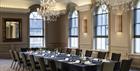 Boardroom table setup at Queens Hotel Cheltenham