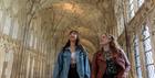 Visitors at Gloucester Cathedral.