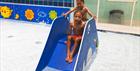Children playing at the Splash Pad