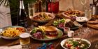 Burgers and pizzas