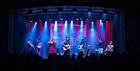 A band on stage at the festival