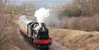 The GWSR steam railway near to Winchcombe station