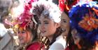 Ladies wearing fascinators