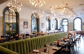 The dining area at Brasserie Blanc Cheltenham