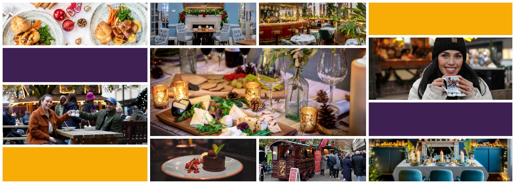 Christmas food & drink gift guide Cheltenham - collage of images