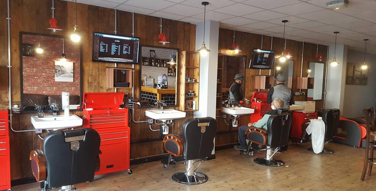 Interior of Barber n' Bar