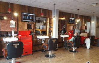 Interior of Barber n' Bar