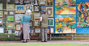 Art in the park exhibition