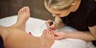 Spa pedicure on guest