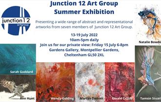 junction 12 Art Group Summer Exhibition junction 12 artgroup Presenting a wide range of abstract and representational artworks from seven members of J