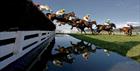 Taking the water jump at Cheltenham