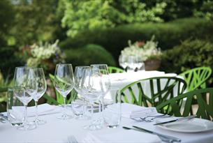 Dining on the Terrace, Cowley Manor