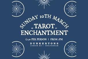 Tarot Enchantment at Dunkertons with event details.