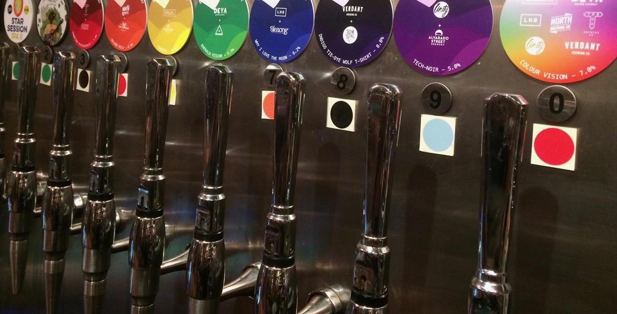 Image of beer taps