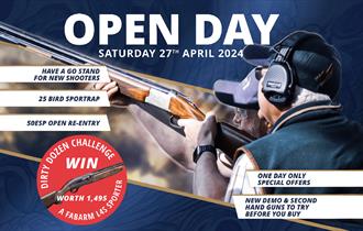 An advert for Ian Coley Sporting open day