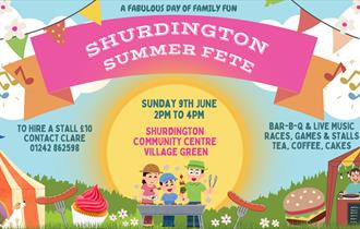 Shurdington Summer Fete poster
