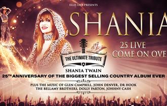 Shania Twain tribute band cover graphic