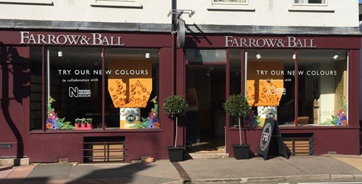 Exterior of Farrow & Ball