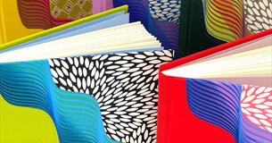 Colourful book covers