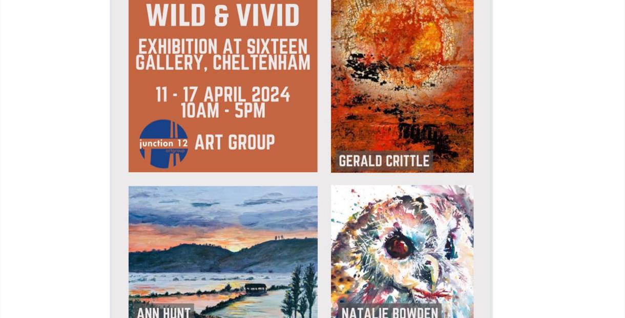 Wild & Vivid exhibition by Junction 12 Art Group