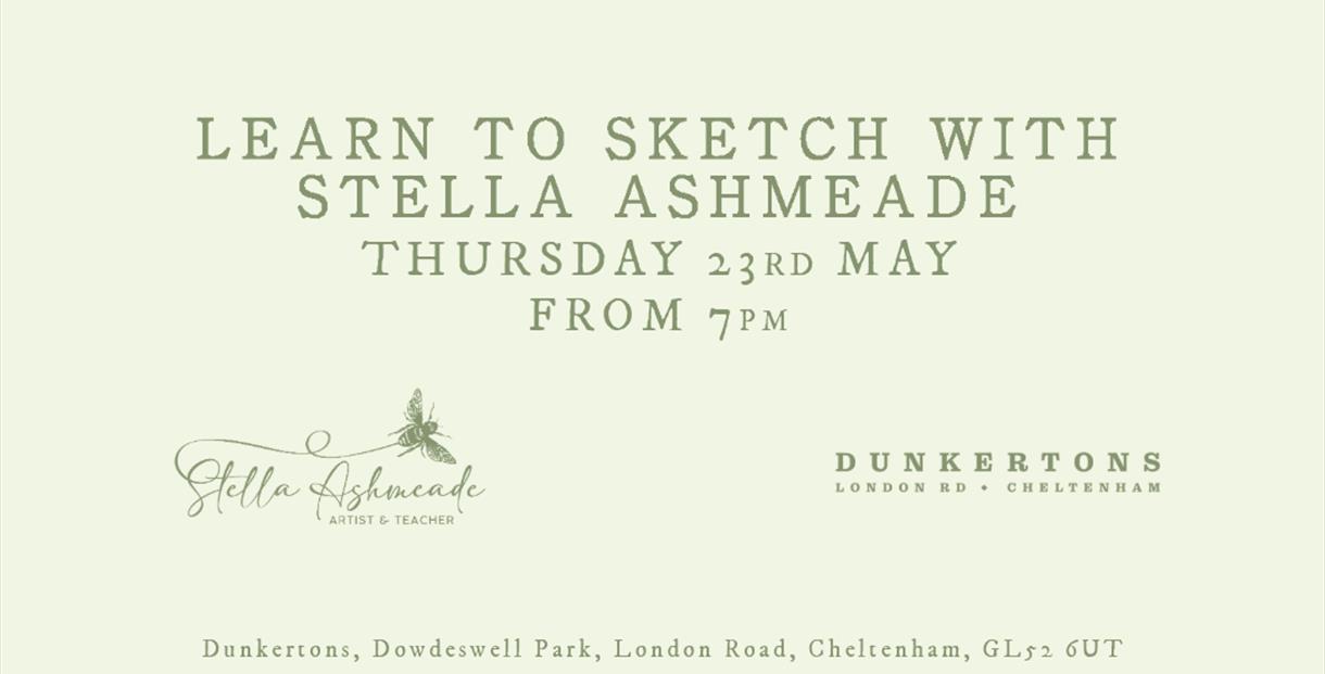 Learn to Sketch with Stella Ashmeade - Thursday 23rd May 2024