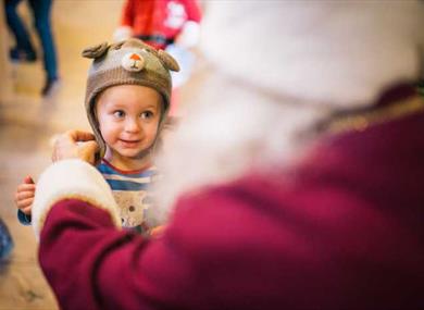 Baby and toddler festive play session with Father Christmas