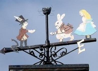 Alice in Wonderland Weathervane - Daresbury