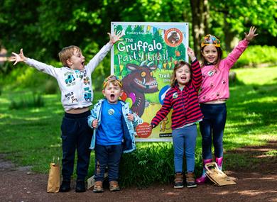 family fun, delamere forest,gruffalo,special appearance,forest,outdoors,