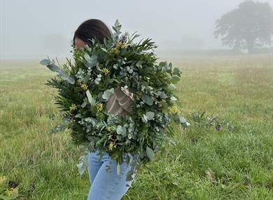 luxury wreath making,afternoon tea,rookery hal,cheshire,christmas 