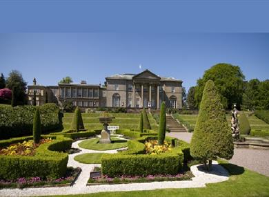 Tatton Park mansion from Italian Garden