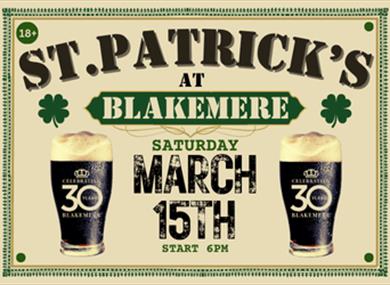 St Patricks Night,Blakemere Village,