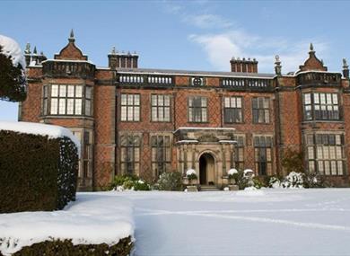 Arley hall in the Snow