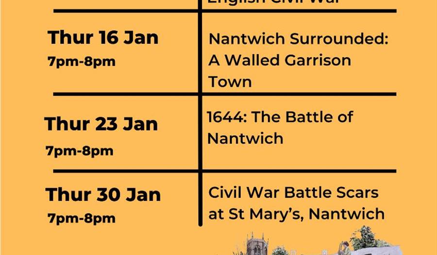 Nantwich Museum,Battle of Nantwich,series of talks,