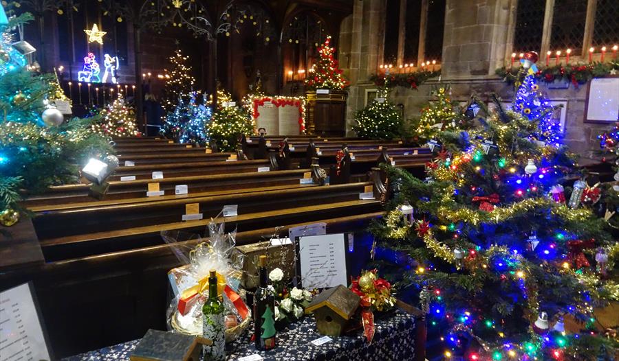 Christmas Tree Festival,St James Gawsworth Church