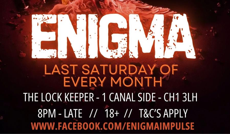 Enigma,music,dance,dj,The Lockkeeper,Chester