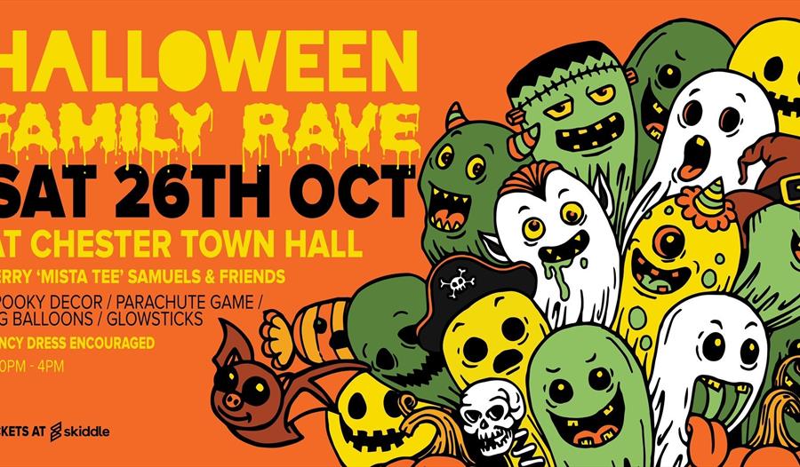 Chester Town Hall,Family rave,Halloween,family friendly event