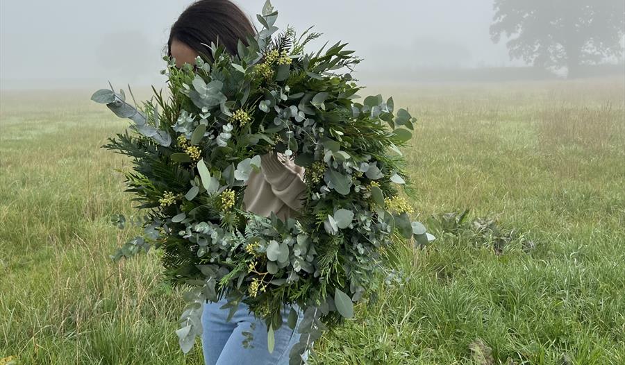 luxury wreath making,afternoon tea,rookery hal,cheshire,christmas