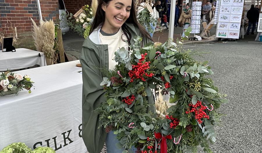 wreath masterclass,workshop,christmas,cheshire