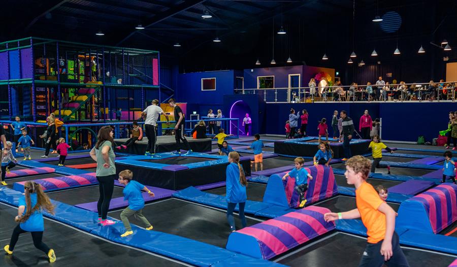 Trampolines,cardio wall,jingle jump,Wilmslow