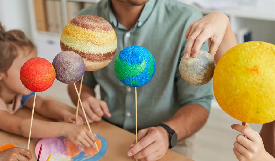 Drop-in Space themed crafts,weaver hall museum,school holidays