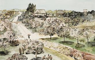 Albert Richards,exhibition,artist,williamson art gallery and museum,war artist