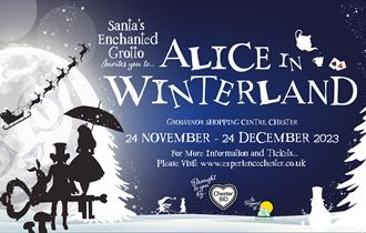 Santa's Enchanted Grotto Invites you to Alice in Winterland