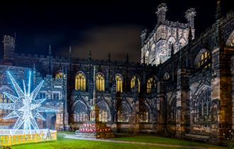Chester Cathedral at Christmas. credit Mark Carline