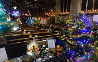 Christmas Tree Festival,St James Gawsworth Church